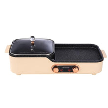 2 In1 Electric Grill And Hot Pot, BBQ Pan Grill And Hot Pot, With Temp Contro