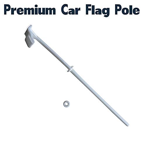 BANNER BUZZ MAKE IT VISIBLE Pakistan Car Flag with Window Clip, 18” x 12”, Double-Sided Printing, Pack of 100, White