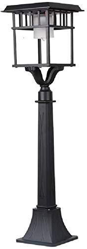 iumLeap Solar Lawn Lanterns Floor Lamps Courtyard Path Road Lights High Pole Led Column Post Lights Outdoor Waterproof Garden Lamp Bollard Lamp External Desktop Lighting Door