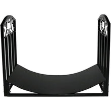 EliteBloom Arc Firewood Rack Metal Log Holder, Outdoor Indoor Wood Storage Stand for Firewood, Logs, Lumber, Kindling