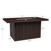 Westlook 52-in Rectangular Aluminum Propane Fire Pit in Bronze Coral by Lakeview Outdoor Designs