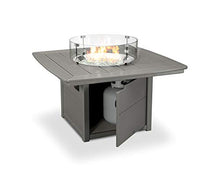 POLYWOOD® Nautical 42" Fire Pit Table in Slate Grey