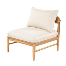 Christopher Knight Home Terassi Acacia Wood Outdoor 4 Seater Sofa with Cushion, Solid Wood Patio Sofa with Removable Cushion, Outdoor Modular Sofa Couch for Patio Furniture Set, Beige+Light Teak