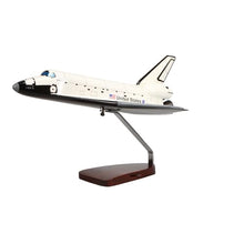 High Flying Models Space Shuttle Atlantis Large Mahogany Sculpture Multicolor