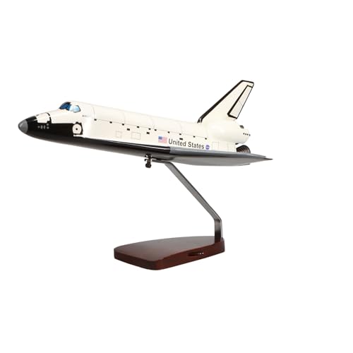 High Flying Models Space Shuttle Atlantis Large Mahogany Sculpture Multicolor