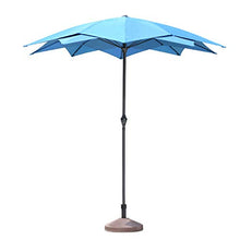 QZQHNYJ Parasol Garden Umbrella Parasol Patio Umbrella for Griddle Station, Outdoor Casual Backyard Table Umbrella Heavy-Duty Plants Shade with 10 Steel Ribs,