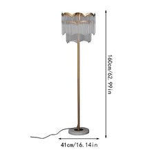 SONGCHAO Reading Light Creative Fashion Glass Decorative Lamp Hotel Suite Bedroom Bedside Lamp European Living Room Floor Lamp Floor Lamps for Living Room