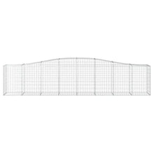 Arched Gabion Baskets 2 pcs Galvanized Iron for Outdoor Plants Self-Watering Pots White Black