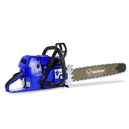 Holzfforma 92CC G660 Gasoline Chain Saw Chainsaw Blue Thunder with 84DL 3/8" .063" 25 Inch Guide Bar and Saw Chain