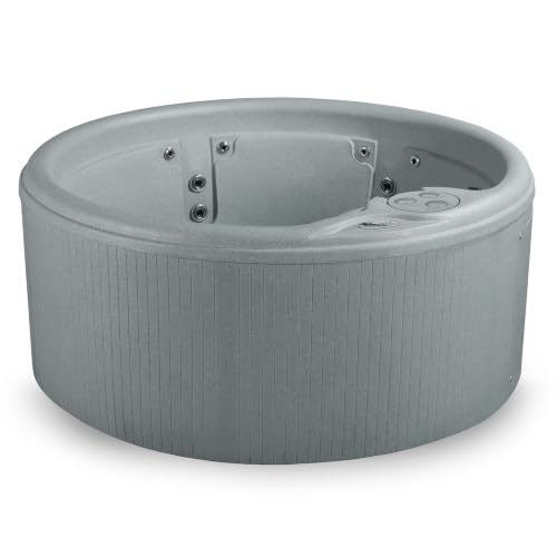 Aqualife Current/Nautical 4-5 Adult Outdoor Hot Tub, Uses Standard Outlet, Hydrotherapy Jets, Underwater Led Lighting, Cover Included, Granite