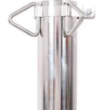 LMAOSS 12FT Stainless Steel Shade Sail Pole with Base Plate, Heavy Duty 304 Sun Shade Sail Post for Patio Garden Backyard Canopy Installation with Adjustable Clamp Rings