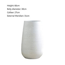Outdoor Indoor Garden Plant Pots Ceramic Flower Pot Plant Container, White Line Decorative Flower Pot With Drainage Hole, Round Modern Flower Pot Succulent Plant Pot For Plants, Flowers Planting Pot(C