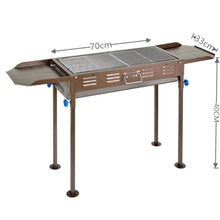 HBJWOV Wing Foldable Frying And Grilling Dual-purpose Barbecue Stove Outdoor Barbecue Rack
