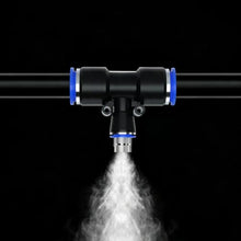 Adjustable Misting Cooling System Black with Pressure Resistant Nozzle