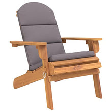 TEKGHUT 5 Piece Acacia Wood Adirondack Patio Lounge Set with Cushions