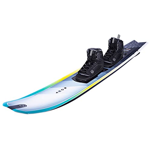 HO Hovercraft Slalom Waterski Medium W/Double Stance Bindings (7-11) Grey/Teal