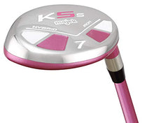 Majek Pink Ladies Golf Hybrids Irons Set Ultra Light Weight Forgiving Fuchsia Woman
