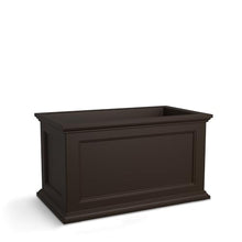 Mayne Fairview Self-Watering Rectangular Trough Planter, Espresso