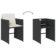 AMBERARD Patio Dining Set Set of 12 Black Furniture Set
