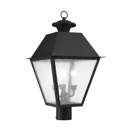 Livex Lighting 2169-04 Mansfield 3-Light Outdoor Post Head, Black