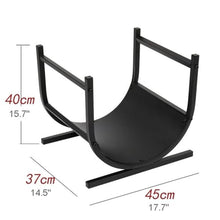 DJVHSRI Log Store Firewood Rack, Heavy Duty Indoor & Outdoor Wood Holder, Powder-Coated Steel Fireplace Storage Rack,
