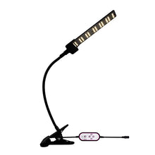 1-4 Heads Grow Light for Indoor Plants, Clip on Plant Growing Lamp, 3/9/12 Timer, 360° Adjustable Gooseneck, 5 Segment Dimming Mode, 3 mo