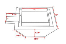Custom Install Parts 18-Inch Stainless Fire Pit with Waterfall Column
