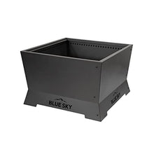 Blue Sky Outdoor Living Square Mammoth 28" Patio Smokeless Fire Pit with Spark Screen and Screen Lift