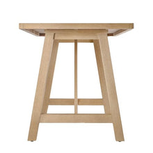 Armen Living Delfina 63" Rectangular Outdoor Dining Table in Natural Eucalyptus – Seats 4