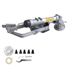 BANGBANGJI 360° Fully Rotating Impulse Impact Sprinkler, Impact Water Sprinkler, with Nozzle Set, Extended Coverage, for Garden Farm Lawn Model65+1.2mBracket