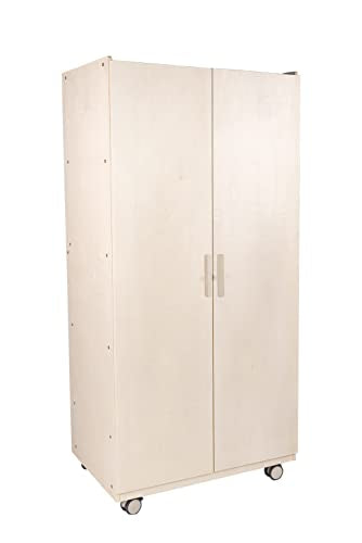 Children's Factory Angeles Mobile Teacher's Locking Storage Cabinet Wooden