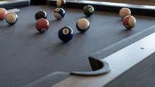 Chamberlain Game Tables Rocky Mountain Nights 7ft Pool Table with Benches and Dining Top Gray