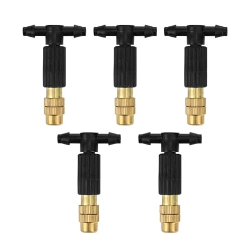 Ship accessories 5-100Pcs Outdoor Misting Cooling System Garden Irrigation Watering 4/7 Pipe Atomizer Nozzles Adjustable Irrigation accessories(80 PCS)