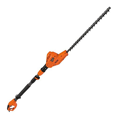 Black+Decker Elektro-Stabheckenschere (550W, Schwertlänge 51 cm, Schnittstärke 22 mm, Reichweite 4m, Hecken schneiden ohne Leiter, INKL. Messerschutzhülle + Schultertragegurt) PH5551