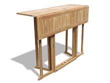 Windsor's Premium Grade A Teak Bimini 59 x 31 in. Rectangular Dropleaf Counter Table,Use with 1 Leaf Up or 2, Makes 2 Different Tables,World's Best Outdoor Furniture,Teak Lasts A Lifetime. Assembled