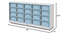Jonti-Craft Rainbow Accents 20 Tub Mobile Storage Coastal Blue