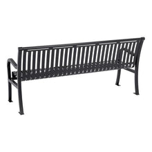 Norwood Open Air Series Premium Ribbed Bench with Back