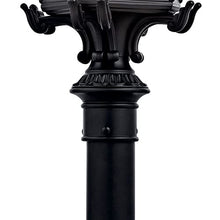 Bailey Street Home 4 Light Post 30 inches Tall by 14 inches Wide-Textured Black Finish Traditional Outdoor Post Lantern 147-Bel-1044904