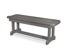 POLYWOOD® Park Bench, Slate Grey