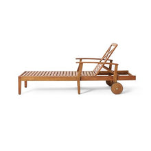 Christopher Knight Home Perla Outdoor Acacia Wood Adjustable Chaise Lounge Set of 4 Teak