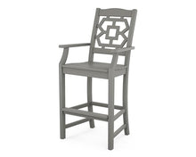 Martha Stewart by POLYWOOD® Chinoiserie 5-Piece Bar Set with Trestle Legs in Slate Grey