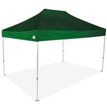 Impact 10' x 15' Pop Up Canopy Tent, Commercial Grade Aluminum Frame and 500D Fabric, Includes Roller Bag, Kelly Green