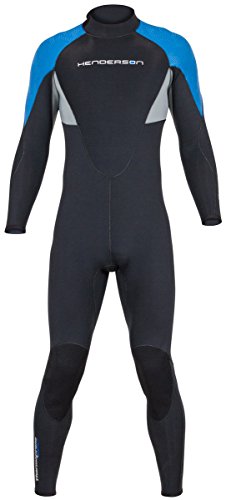 Henderson 7mm Thermoprene Pro Men’s Back Zip Jumpsuit Black/Blue