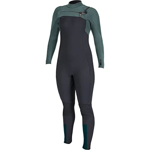 O'Neill Wetsuits Womens Blueprint Chest Zip Full Wetsuit Black/Bristol 8