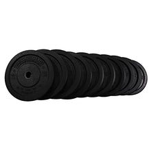 Body-Solid Rubber Coated Olympic Weight Plate Black