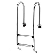 Swimming Pool Handrail 304 Stainless Steel Pool Ladder with Non-Slip Protection Tube Wall Thickness 1mm 250lbs Load Capacity/Silver / 133x49.3x19cm (Silver 133x49.3x19cm)