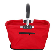 GAAHRQQQ Shopping Basket Folding Portable Shopping Basket Storage Fruit Basket Picnic Basket