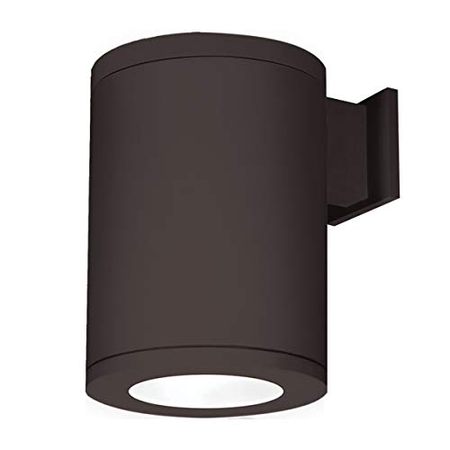 WAC Lighting DS-WS08-S930S-BZ Tube Architectural 8" Led Wall Light Straight Spot Beam 3000K 90CRI, Bronze