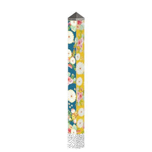 Studio M Art Pole Outdoor Decorative Accessory for Landscaping, Gardens, and Yards, 60 Inches Tall Weather Resistant PVC with Vinyl Wrap, Positivity Blooms