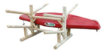 Log Kayak Rack Low 2 Canoe + 2 Kayak Rack Canyon Brown